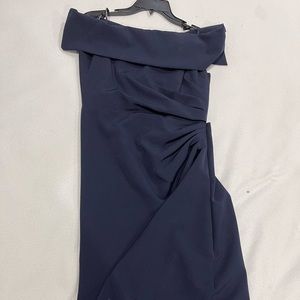 Vince camuto ball gown with leg slit